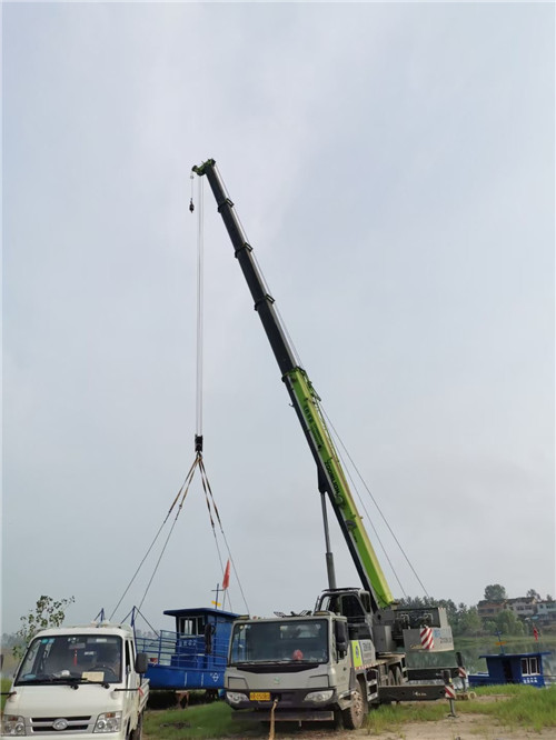 资源县桥梁建设吊装案例